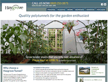 Tablet Screenshot of gardentunnels.co.uk